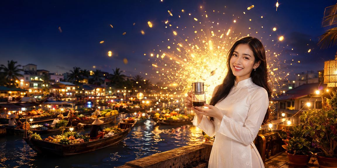 Người dùng tại Cần Thơ đặt cược thể thao qua ứng dụng di động tại quán cà phê
